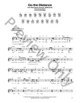 Go The Distance Guitar and Fretted sheet music cover